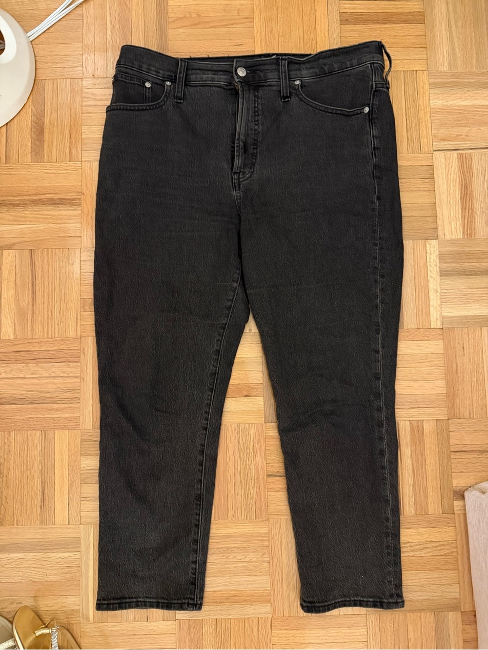 Madewell Men's Slim Straight Black Jeans